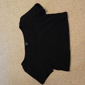 Shein junior's medium black crop top same day shipping